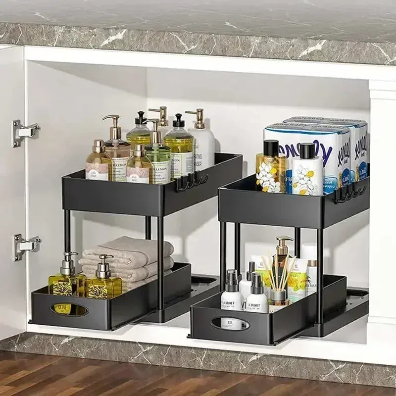 Organisateur sous évier pour salle de bain, détail