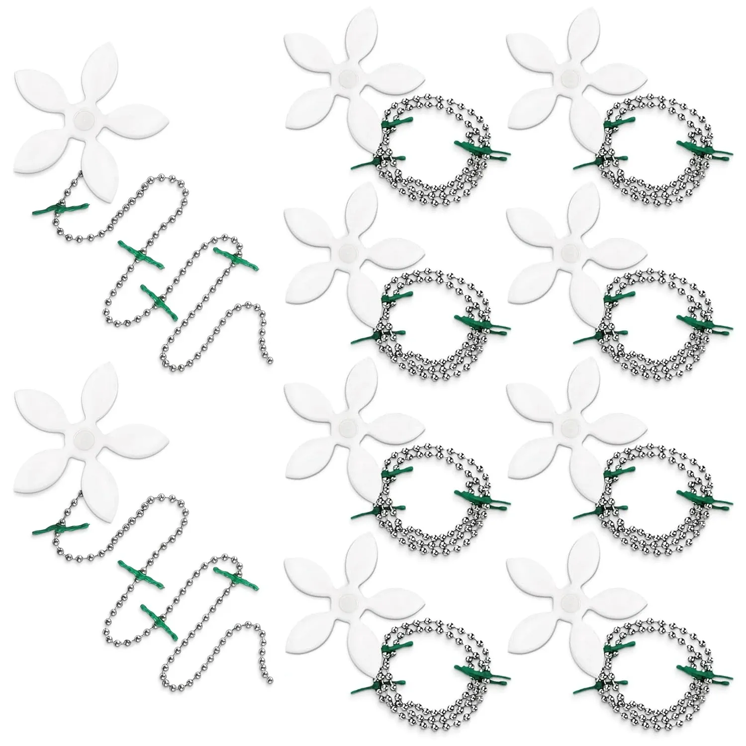 Lot de 1, 5 ou 10 filtres à cheveux en forme de fleur pour douche et évier 8