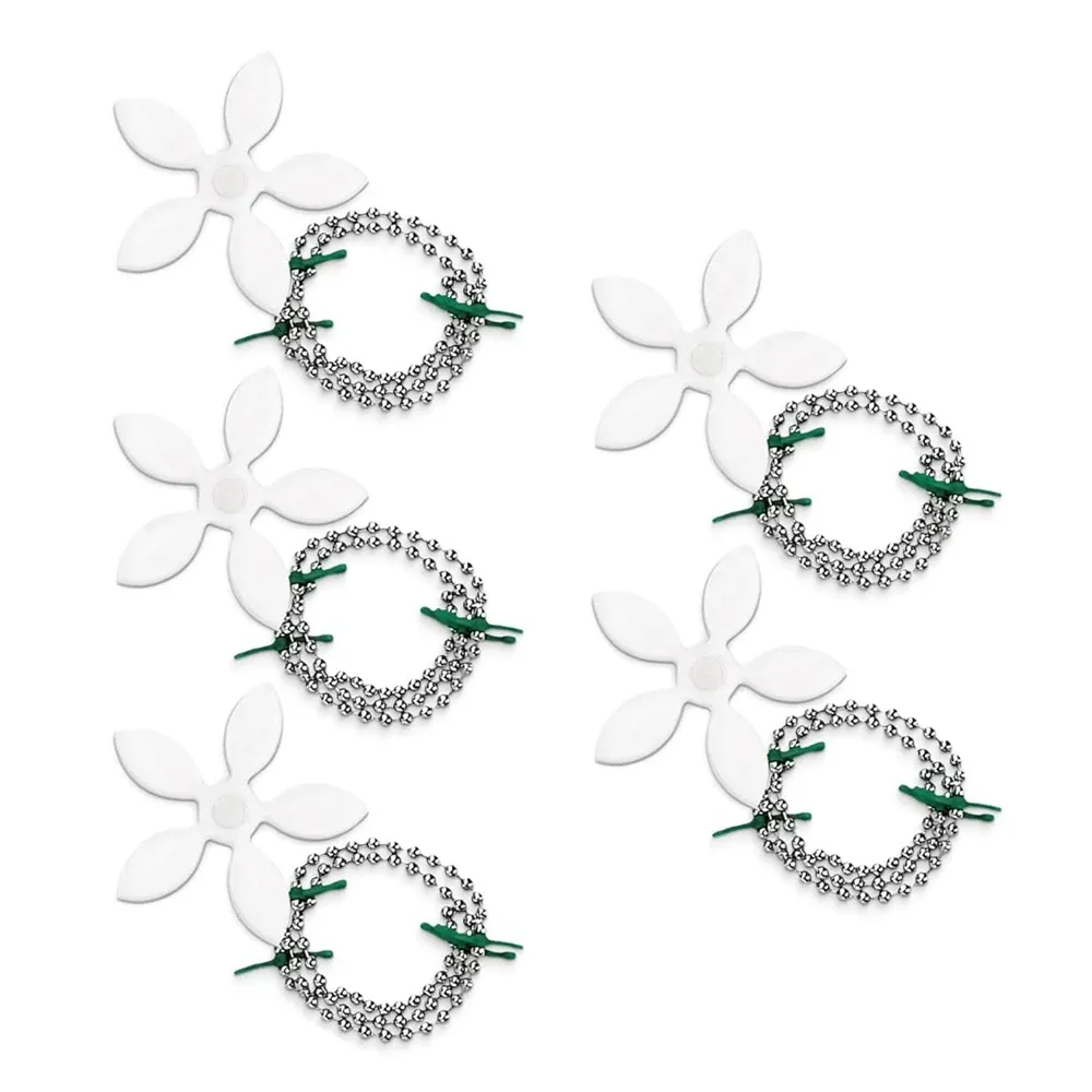 Lot de 1, 5 ou 10 filtres à cheveux en forme de fleur pour douche et évier 7