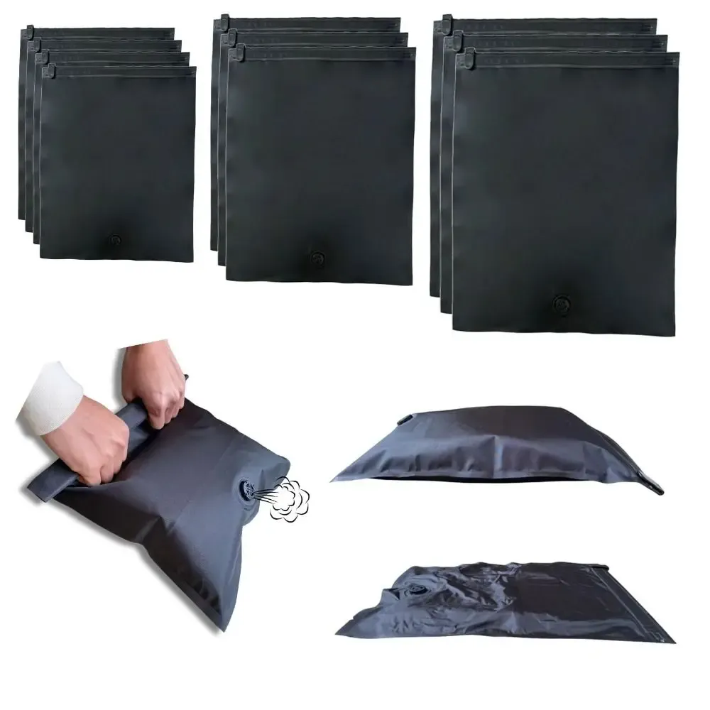 Rouleau de sacs de rangement sous vide réutilisables pour voyage