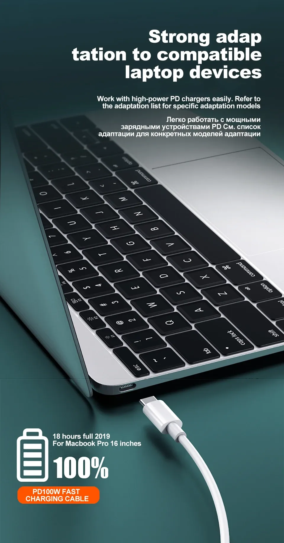 Câble USB-C design et finition