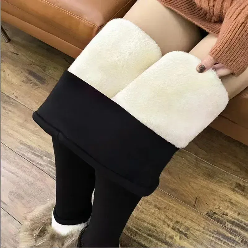 Legging chaud femme, détail du motif
