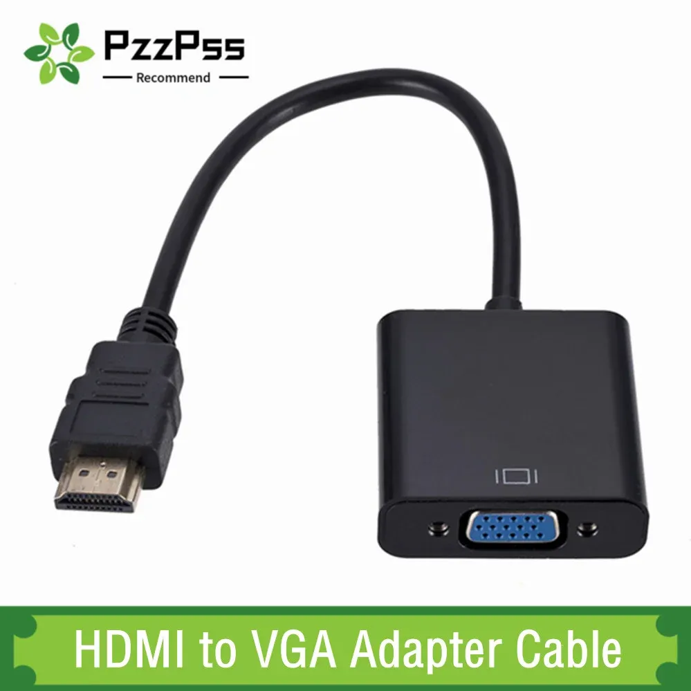 Adaptateur HDMI vers VGA 1080p, convertisseur numérique vers analogique pour Xbox, PS4, PC portable, TV et projecteur