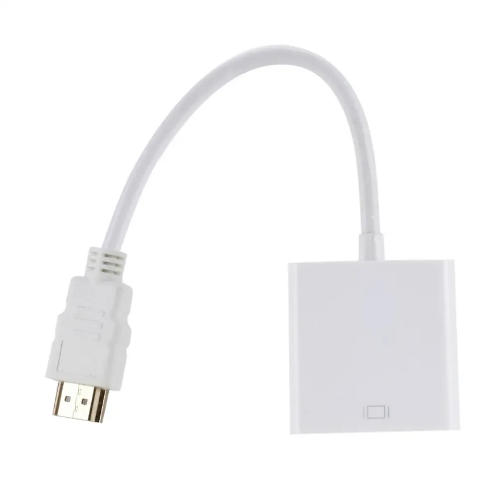 Adaptateur HDMI vers VGA 1080p, convertisseur numérique vers analogique pour Xbox, PS4, PC portable, TV et projecteur 4