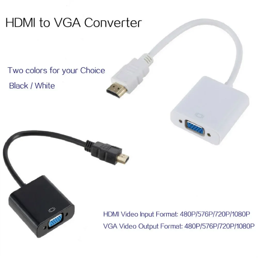 Adaptateur HDMI vers VGA 1080P, détail du design