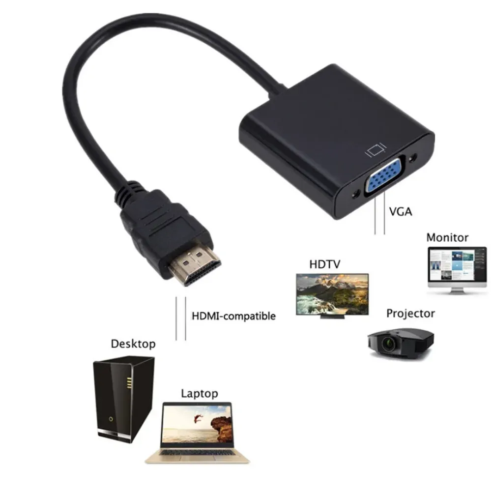 Adaptateur HDMI vers VGA 1080P, vue principale