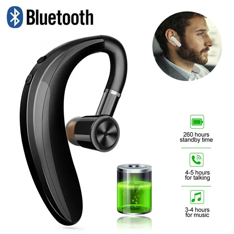 Écouteurs sans fil S109 Bluetooth 5.0 avec son stéréo Hi-Fi HD, microphone intégré et fonction mains libres, compatibles smartphone et voiture