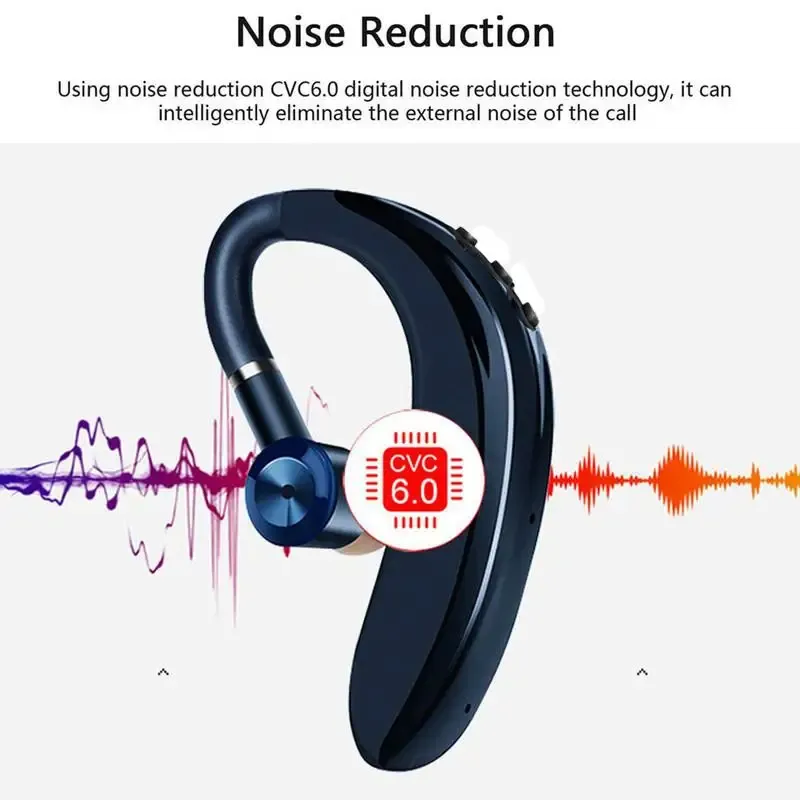 Écouteurs sans fil S109 Bluetooth 5.0 avec son stéréo Hi-Fi HD, microphone intégré et fonction mains libres, compatibles smartphone et voiture 5