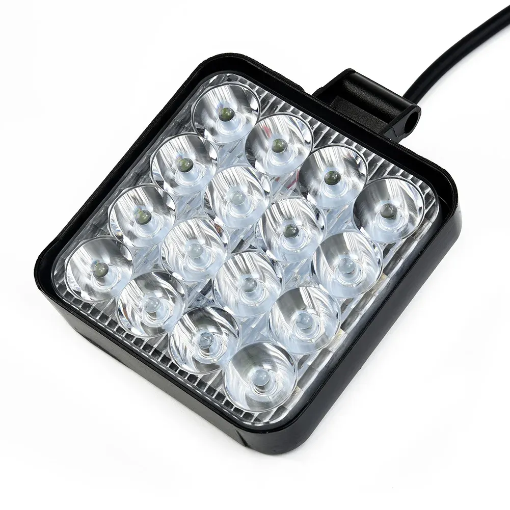Projecteur LED de travail 12V 24V pour voiture, VTT, véhicule hors route, camion, SUV, 4x4 et bateau, avec barre lumineuse antibrouillard vert 7