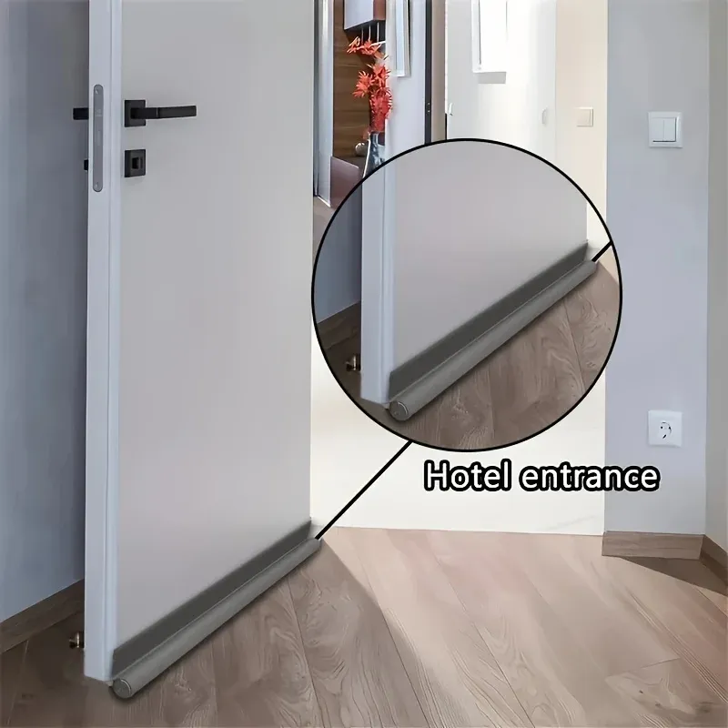 YITAPE Bande d'étanchéité sous porte 96 x 8 cm, insonorisante, anti-poussière, auto-adhésive, lot de 1 ou 2 6