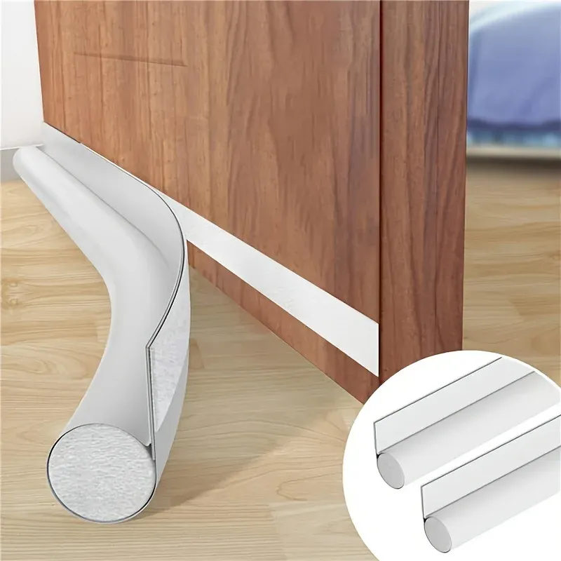 YITAPE Bande d'étanchéité sous porte 96 x 8 cm, insonorisante, anti-poussière, auto-adhésive, lot de 1 ou 2 7