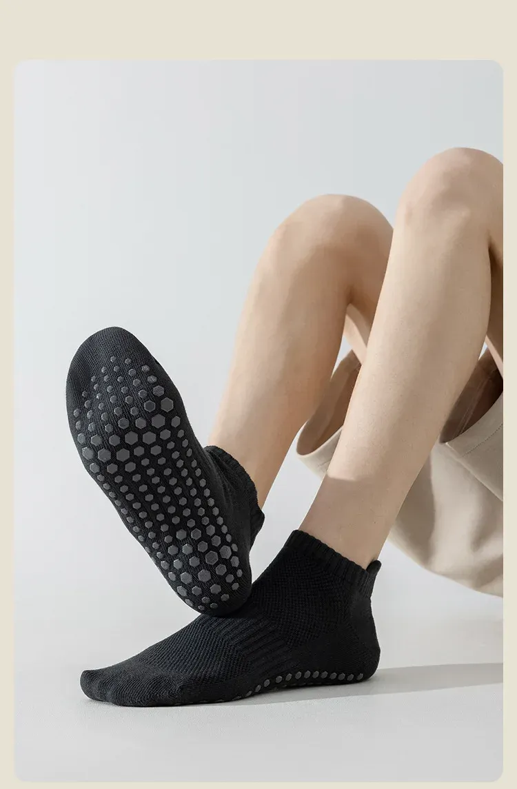 Chaussettes de yoga, détail de la coupe