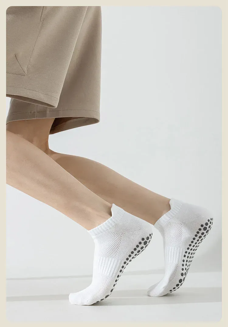Chaussettes de yoga, détail du bord de cheville