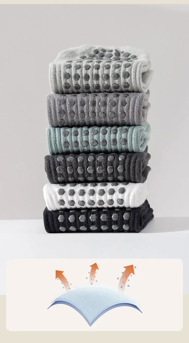 Chaussettes de yoga, détail de la texture