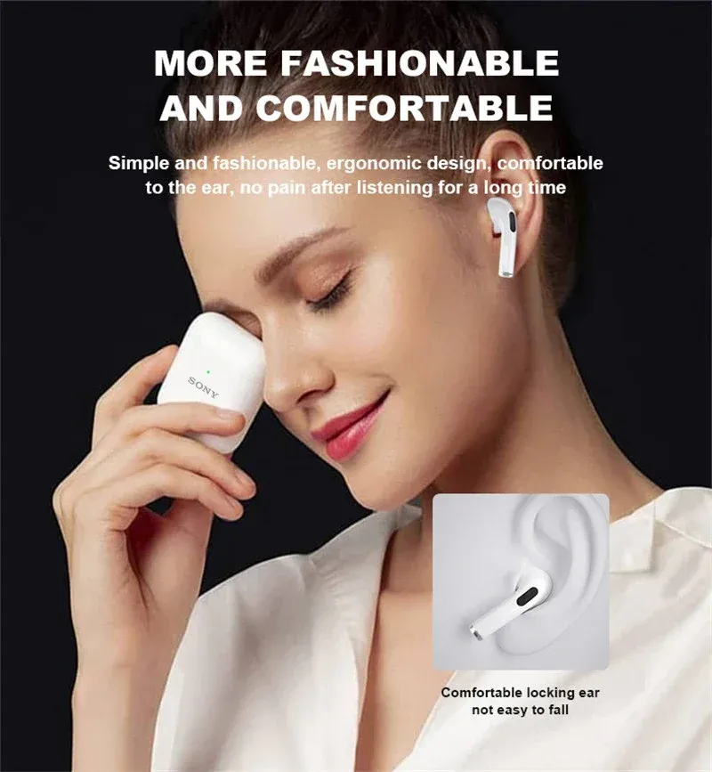 Écouteurs sans fil Sony Pro4 TWS Bluetooth Hi-Fi à réduction de bruit, étanches, avec micro, idéaux pour le jeu et le sport 5