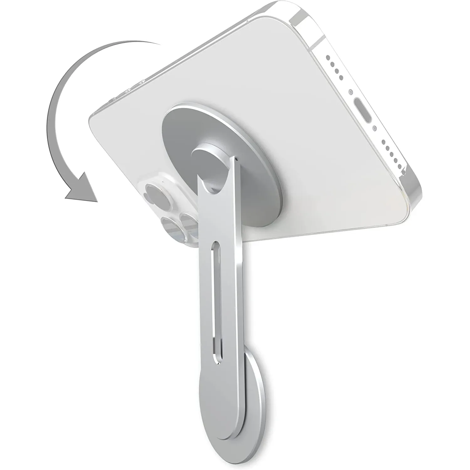Support Continuity Flip pour iPhone et ordinateur portable, support magnétique pivotant à 180° pour ordinateurs portables et moniteurs, bras magnétique réglable 8
