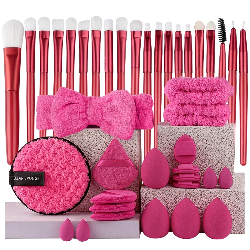 Ensemble de 20 pinceaux de maquillage doux pour les yeux, le visage et l'enluminage 8