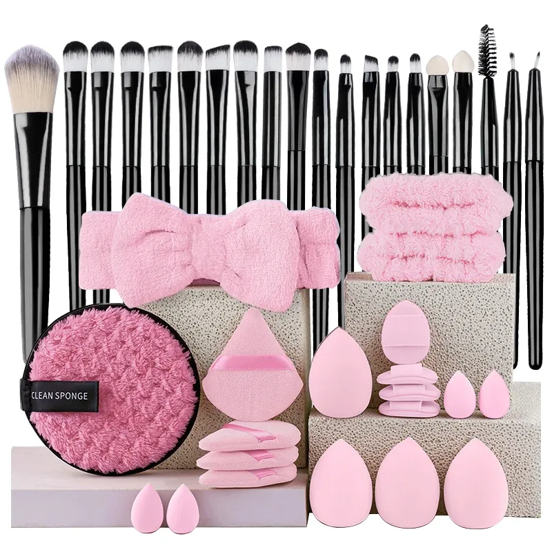 Ensemble de 20 pinceaux de maquillage doux pour les yeux, le visage et l'enluminage 7