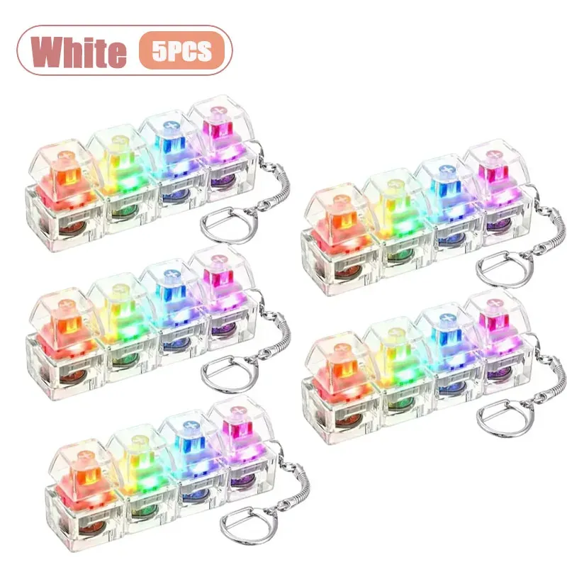 Testeur de commutateurs mécaniques porte-clés anti-stress avec LED 11