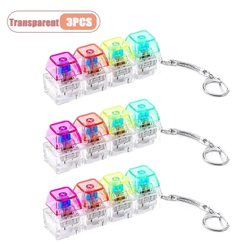 Testeur de commutateurs mécaniques porte-clés anti-stress avec LED 24