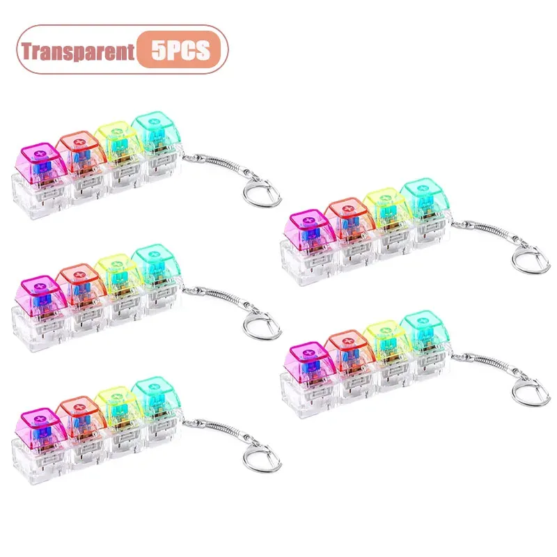 Testeur de commutateurs mécaniques porte-clés anti-stress avec LED 23