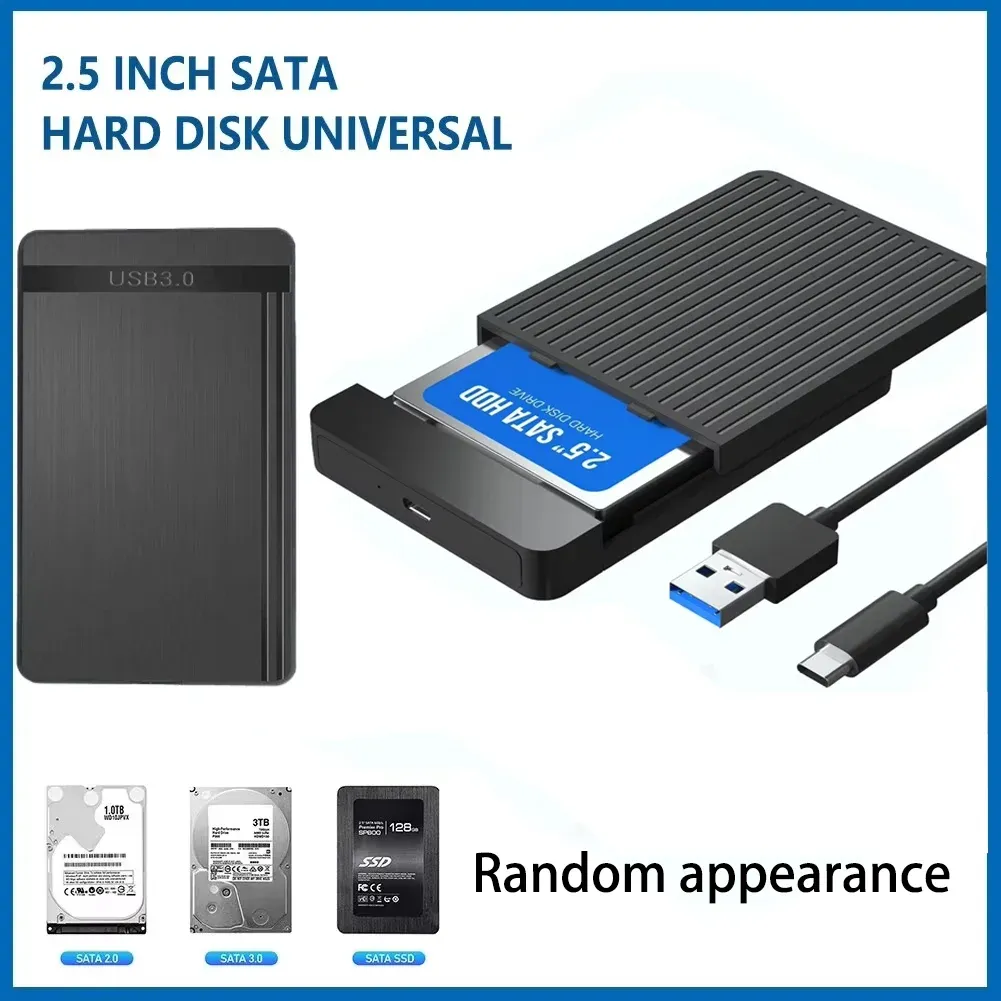 Boîtier USB-C pour disque dur/SSD 2,5" SATA vers USB 3.1/3.0, adaptateur 6 Gbps, boîtier externe USB-C