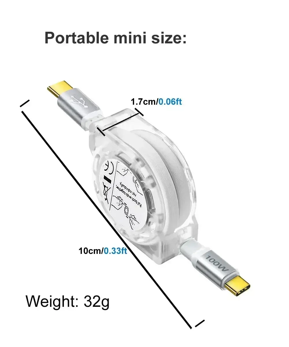 Câble rétractable avec appareils compatibles
