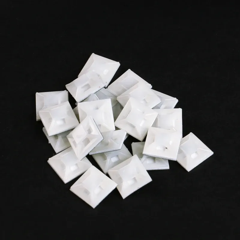 Supports adhésifs pour organiseurs de câbles, lot de 50 6