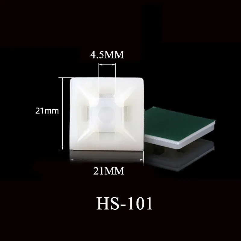 Supports adhésifs pour organiseurs de câbles, lot de 50 8