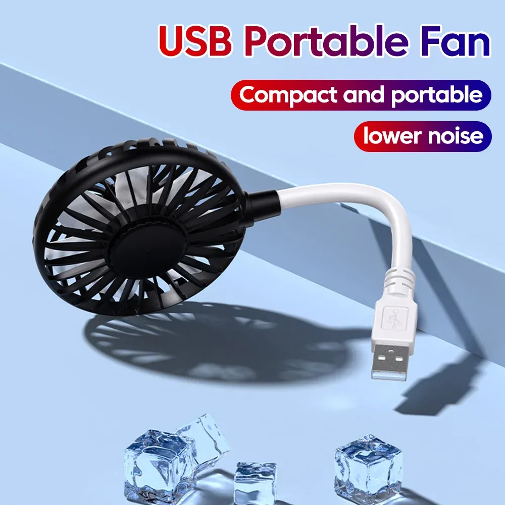 Petit ventilateur portable USB silencieux pour bureau, extérieur et voyage 6