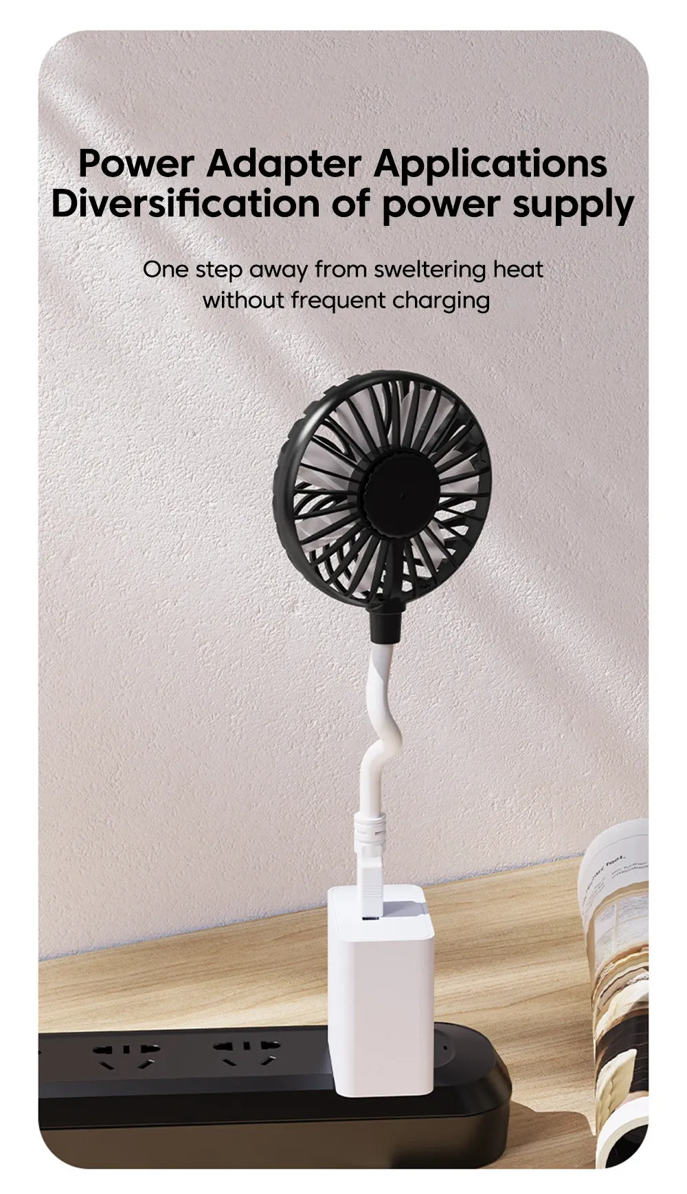 Ventilateur USB portable silencieux au quotidien