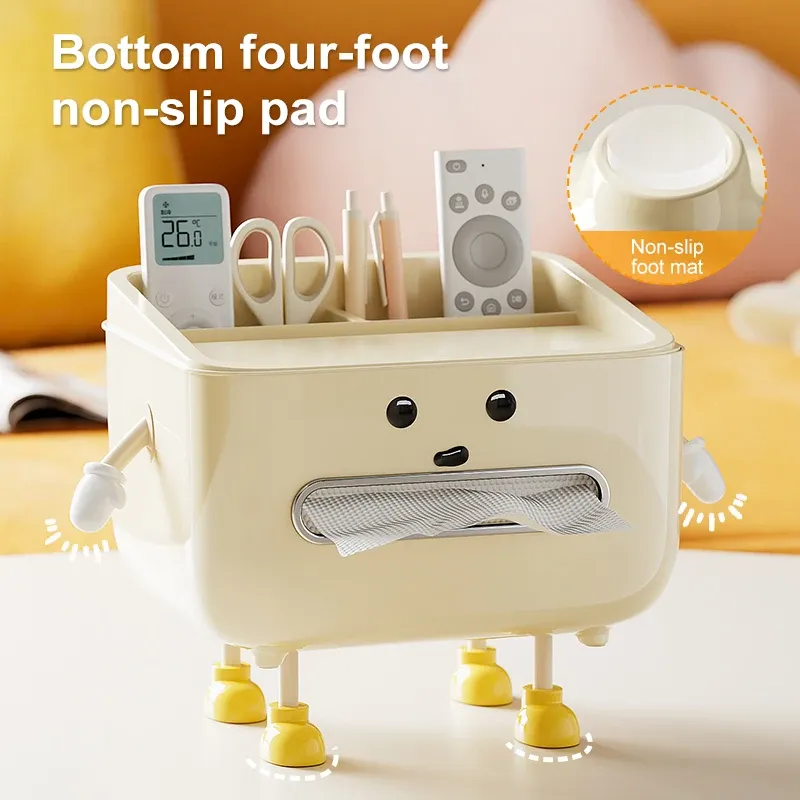 Boîte de rangement avec produits de beauté