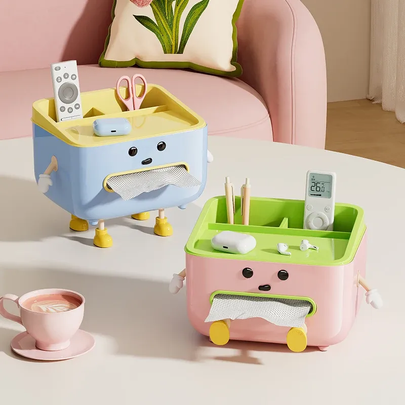 Boîte de rangement sur un comptoir