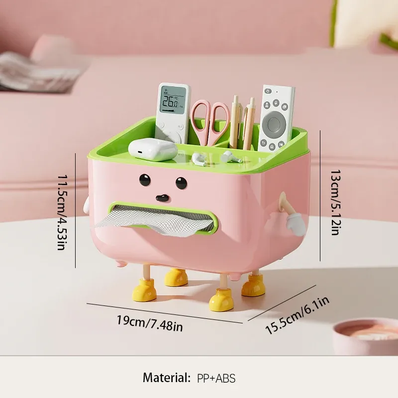 Boîte de rangement multifonction pour bureau, étagère d'organisation pour cosmétiques, boîte de rangement et de présentation pour comptoir (avec autocollant) 12