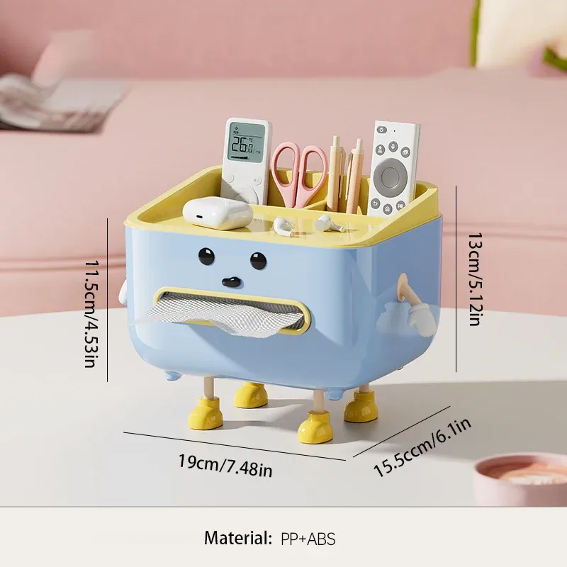 Boîte de rangement multifonction pour bureau, étagère d'organisation pour cosmétiques, boîte de rangement et de présentation pour comptoir (avec autocollant) 8