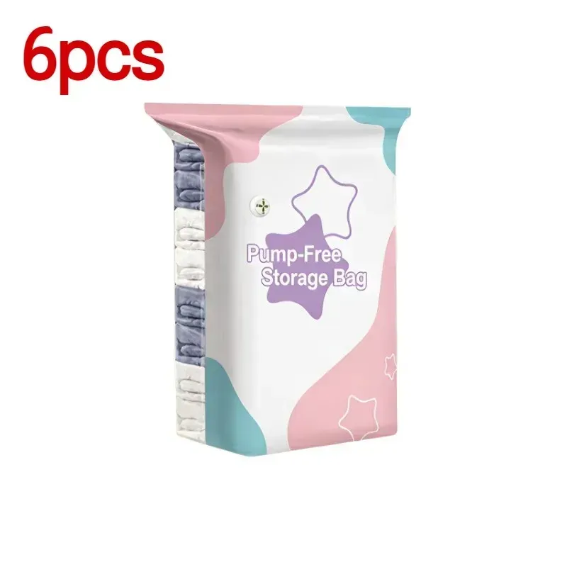 Sacs de rangement sous vide sans pompe, épais, format cube, à double fermeture éclair, pour couettes, doudounes et déménagement 11