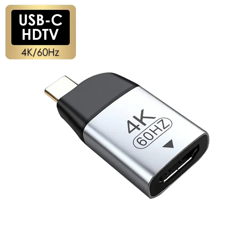 Adaptateur vidéo USB-C vers HDTV en alliage d'aluminium