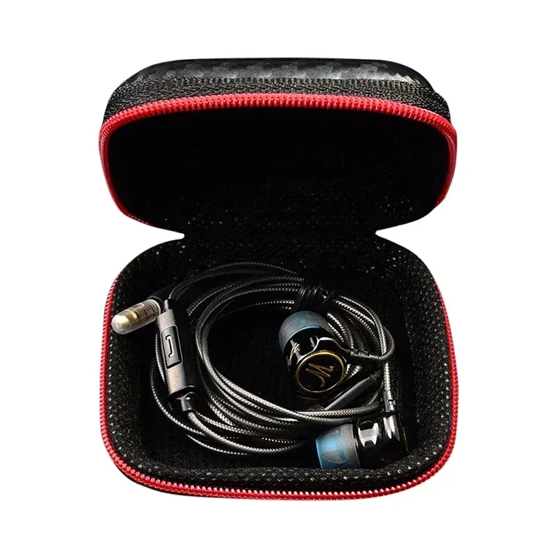 Étui de rangement EVA pour écouteurs, lot de 2, 4 ou 6 pièces, pochette de voyage zippée pour câbles USB et casques 4
