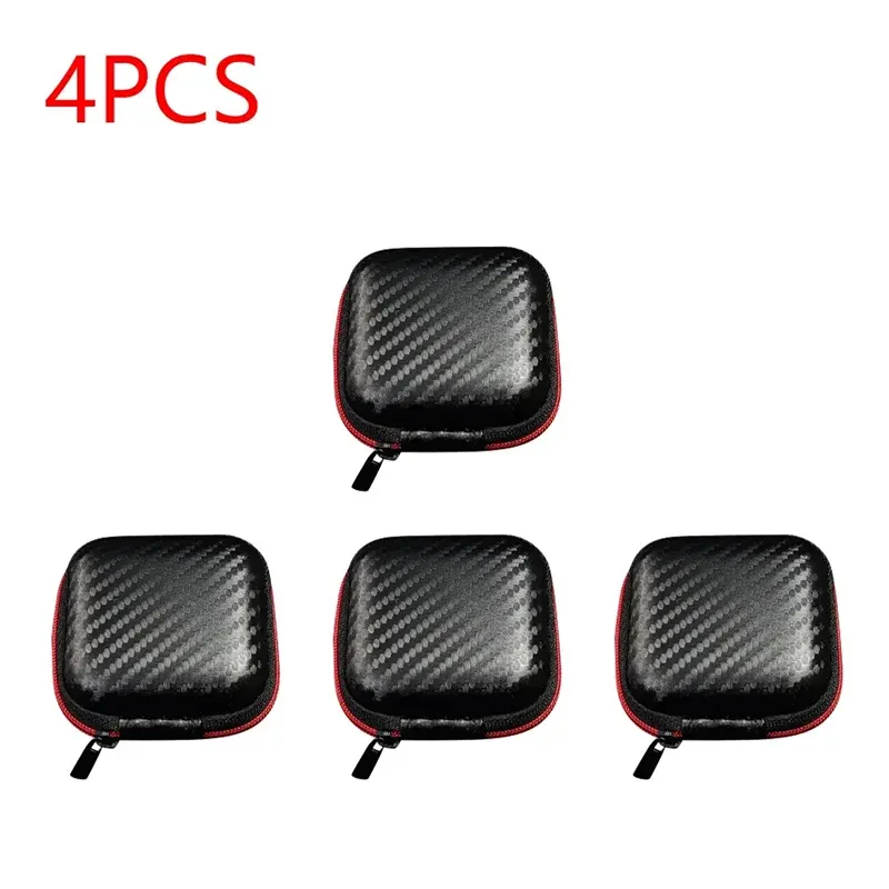 Étui de rangement EVA pour écouteurs, lot de 2, 4 ou 6 pièces, pochette de voyage zippée pour câbles USB et casques 9