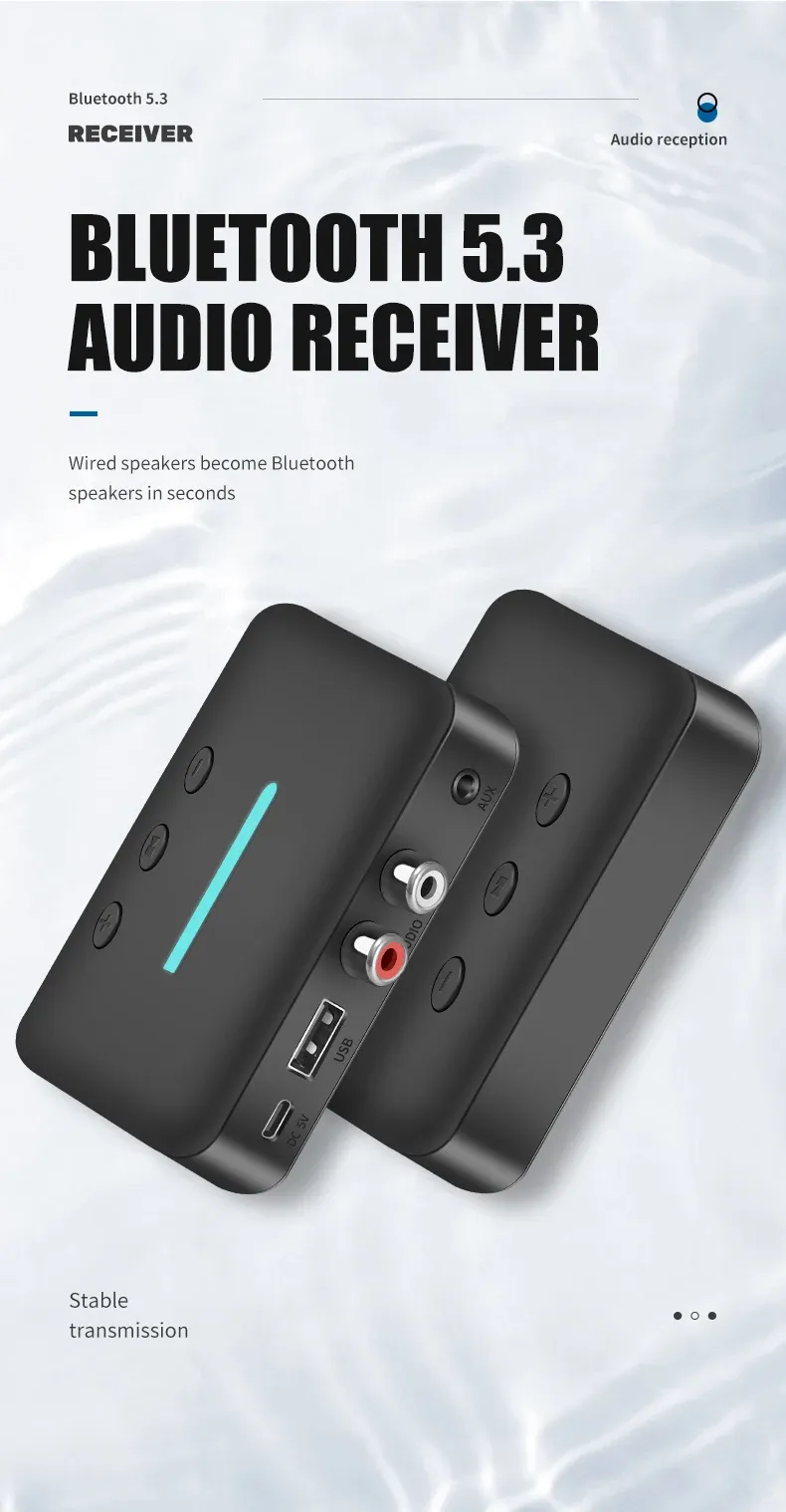 Récepteur audio Bluetooth 5.3 en situation