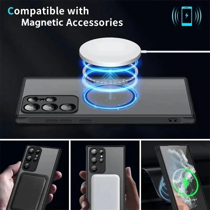 Détail du design de la coque magnétique Magsafe
