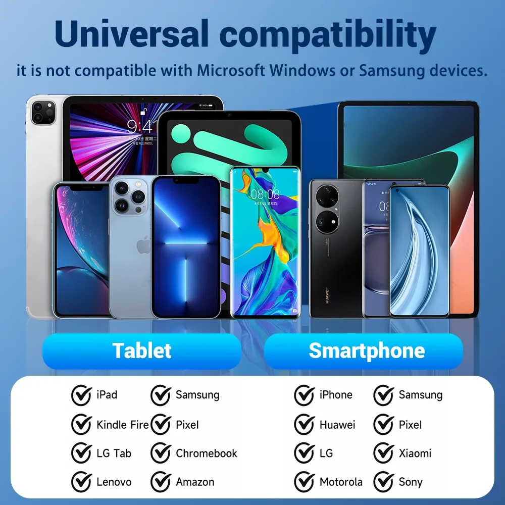 Stylet tactile universel pour smartphone et tablette, compatible Android, iPhone, Samsung, Huawei et Xiaomi 2