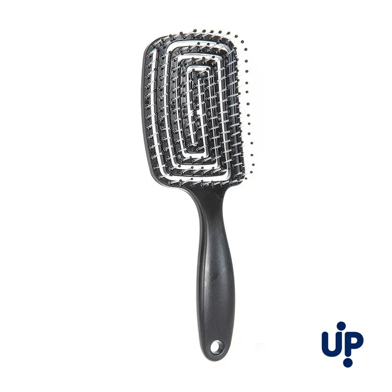 Peigne de massage volumisant et démêlant pour cheveux à design évidé, outil de coiffure pour perruques en cheveux naturels 7