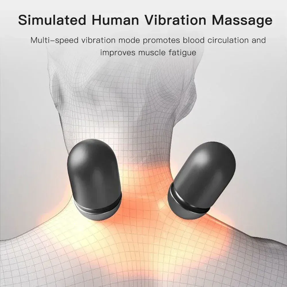 Oreiller masseur cervical en ambiance de repos