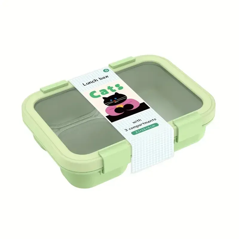 Boîte à bento étanche, récipient alimentaire pour déjeuner avec poignées de transport empilables, idéale pour le bureau, l'école, la cuisine et la restauration 9