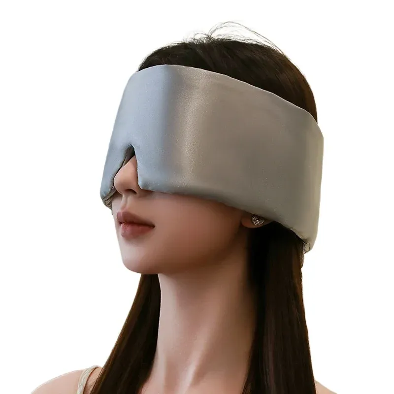 Masque de sommeil en tissu doux et rembourré, bloque la lumière, idéal pour le voyage 10