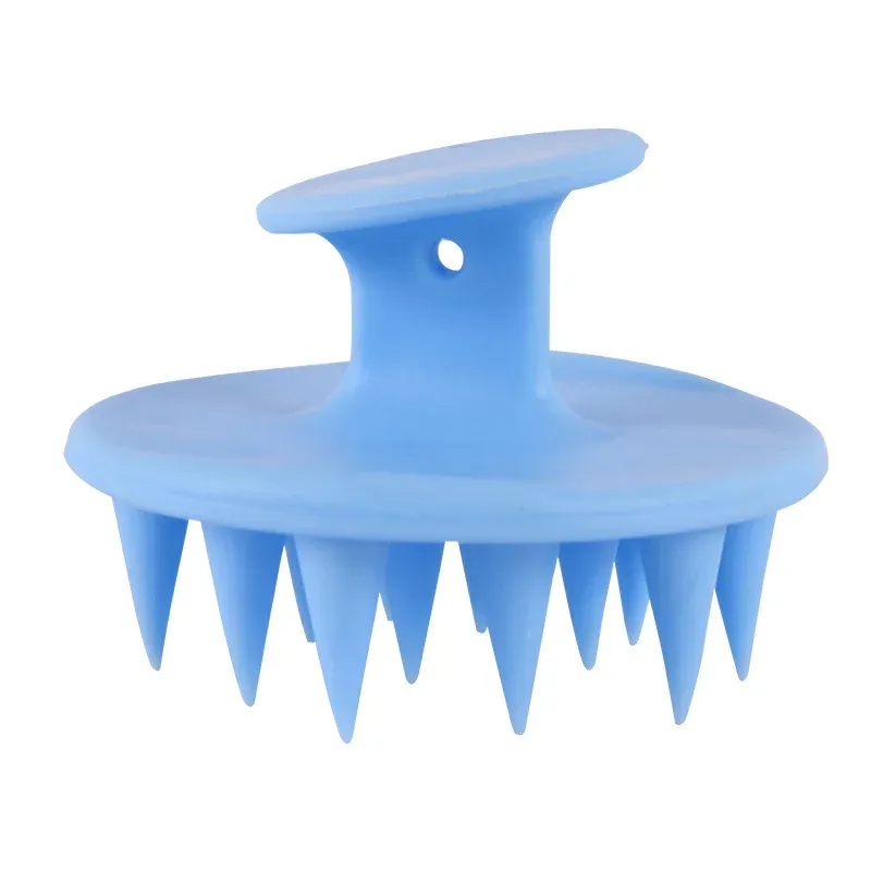 Brosse à shampoing en silicone, détail des picots souples