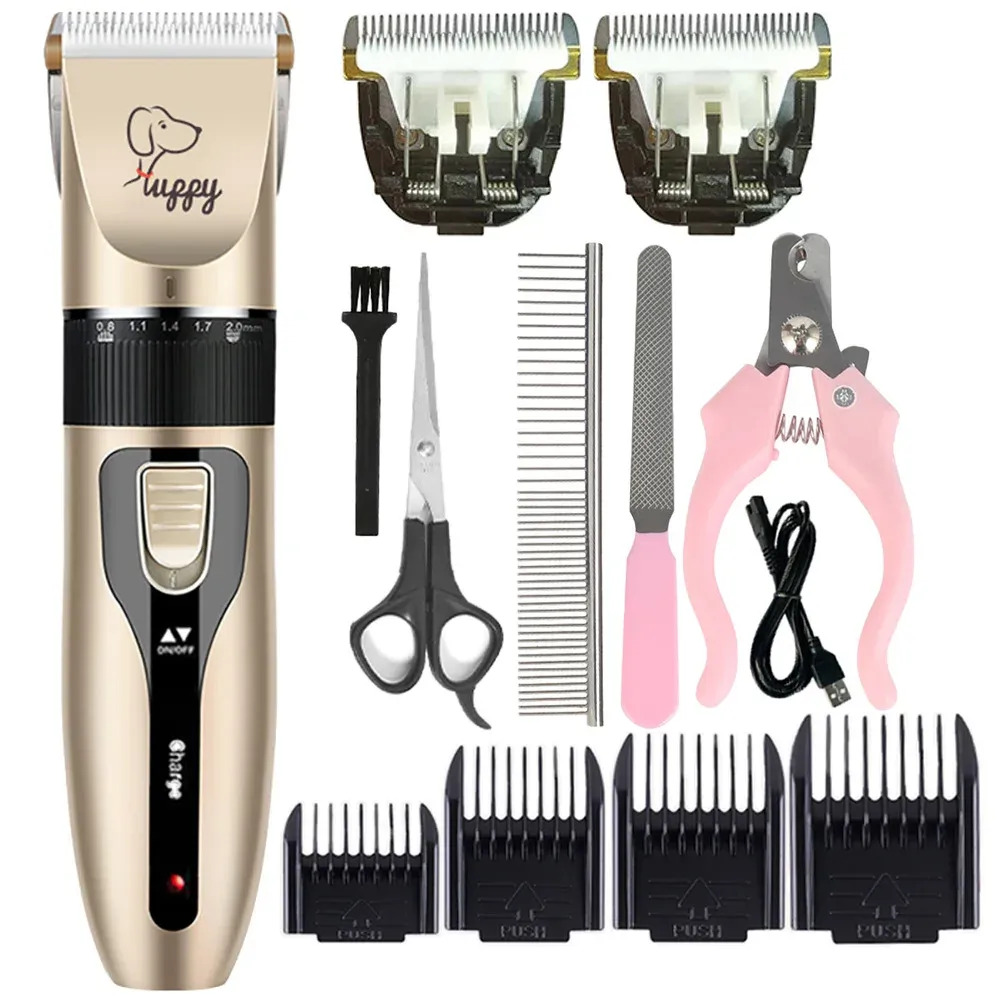 Tondeuse professionnelle sans fil pour animaux de compagnie : toilettage et coupe pour chiens, chats et lapins - Image 1