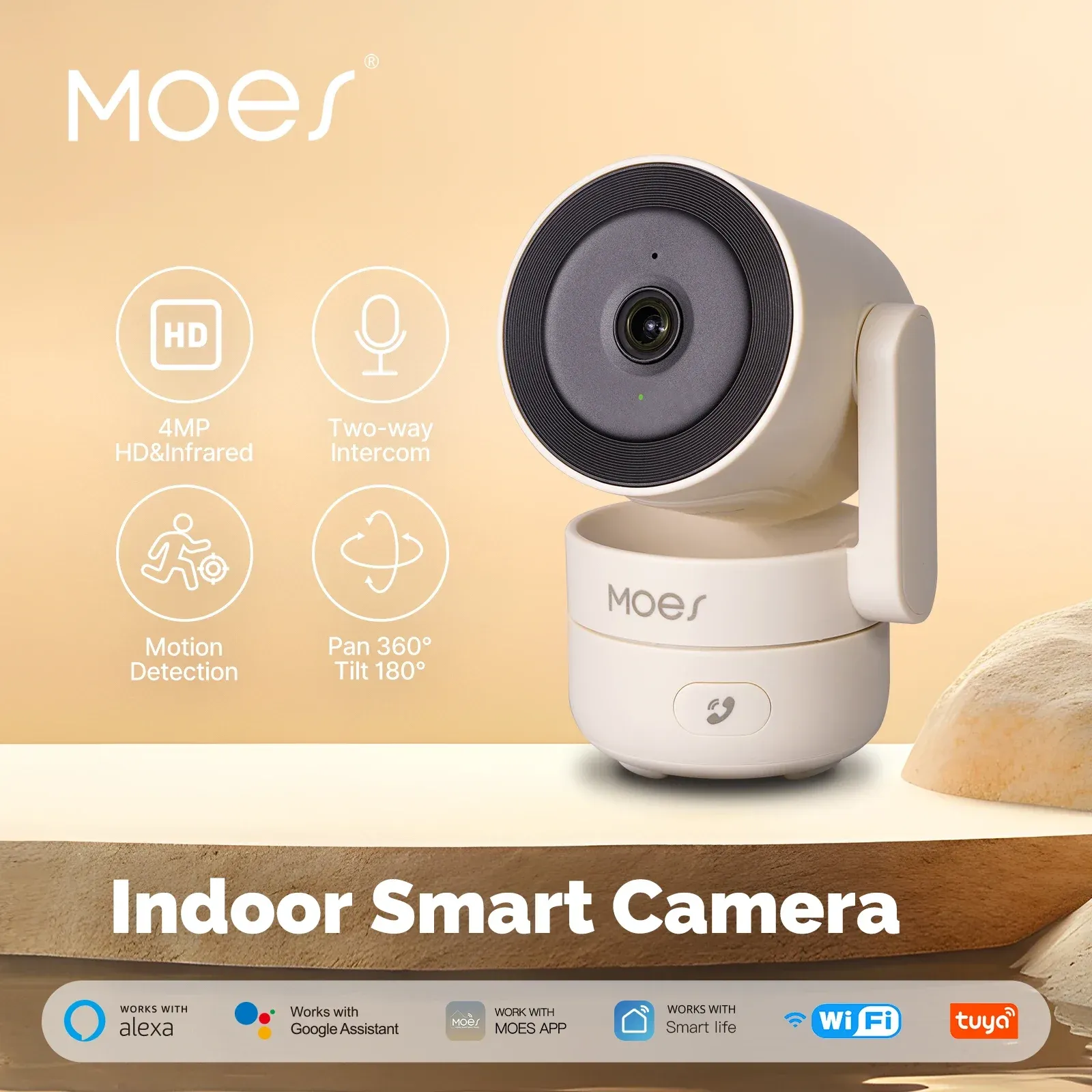 Caméra intelligente MOES d'intérieur