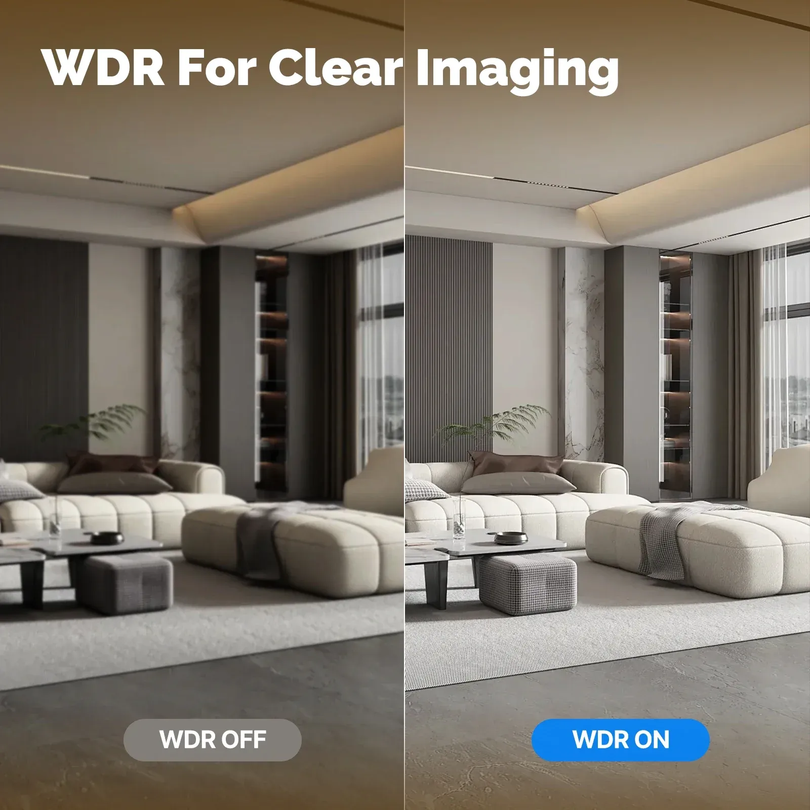Mode WDR pour une image nette